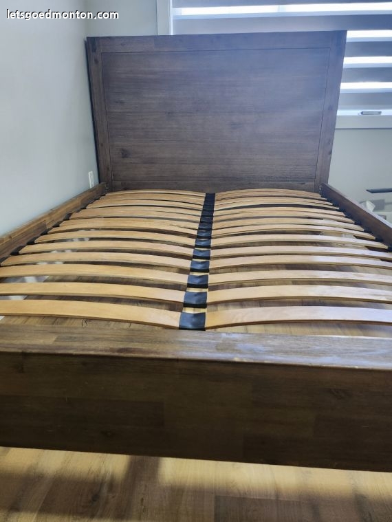 중고거래 - 무빙세일, 아카시아 원목 king size frame 팝니다.