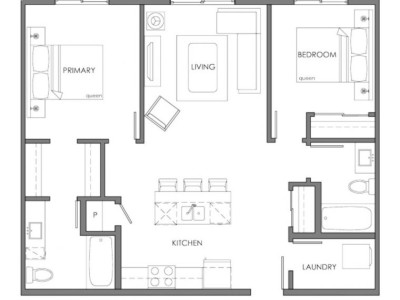 주거관련 - 에드먼튼 동쪽 2bed 2bath 아파트 테이크오버